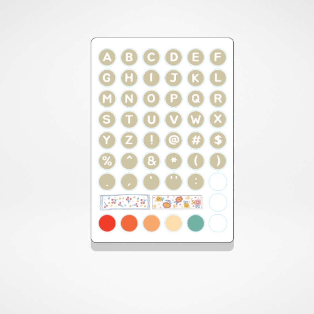 

Sticker Cute Pack Huruf Alpabet 4 For Jounal Planner