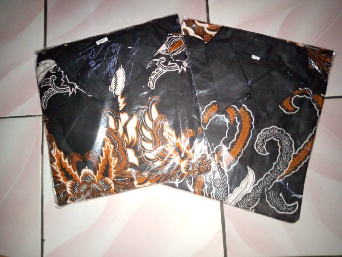 Batik Couple Keluarga Sania Ruffle Sarimbit Batik Busui Warna Gelap Motif Terbaru 2021