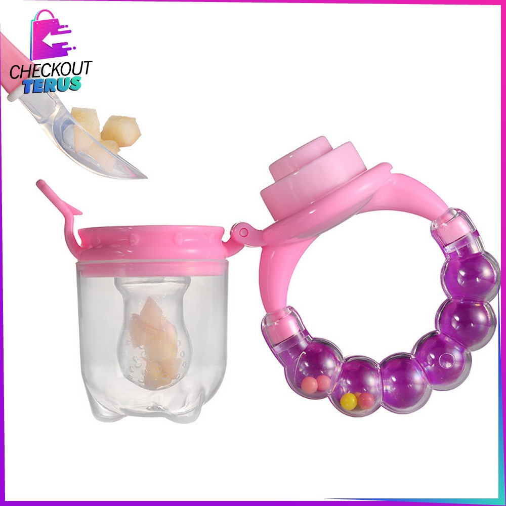 CT C44 45 Dot Buah Bayi Baby Fruit Feeder Rattle Teether Empeng Dot Buah Anak Bayi Mainan Gigitan Bayi Dot Baby