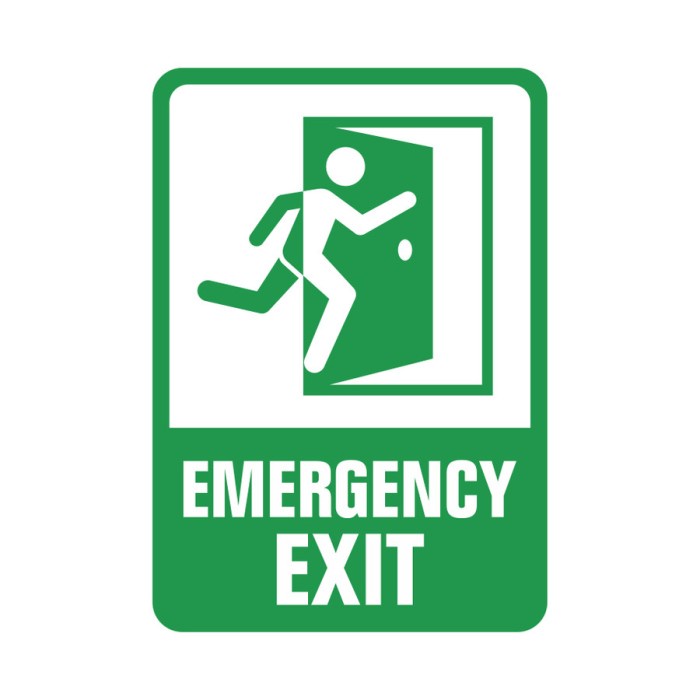 

Rambu Emergency Exit 20 cm x 30 cm akrilik