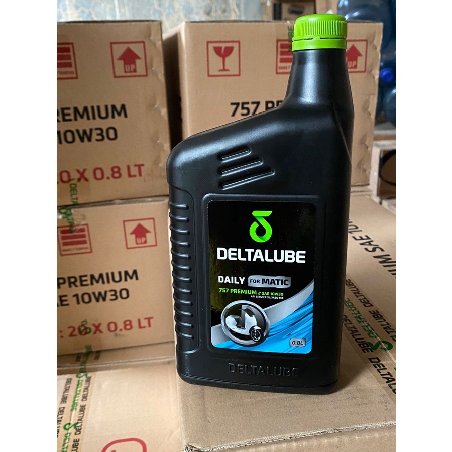 OLI DELTALUBE DAILY MATIC 757 PREMIUM 10w 30 0,8 LITER OLI MOTOR ASLI