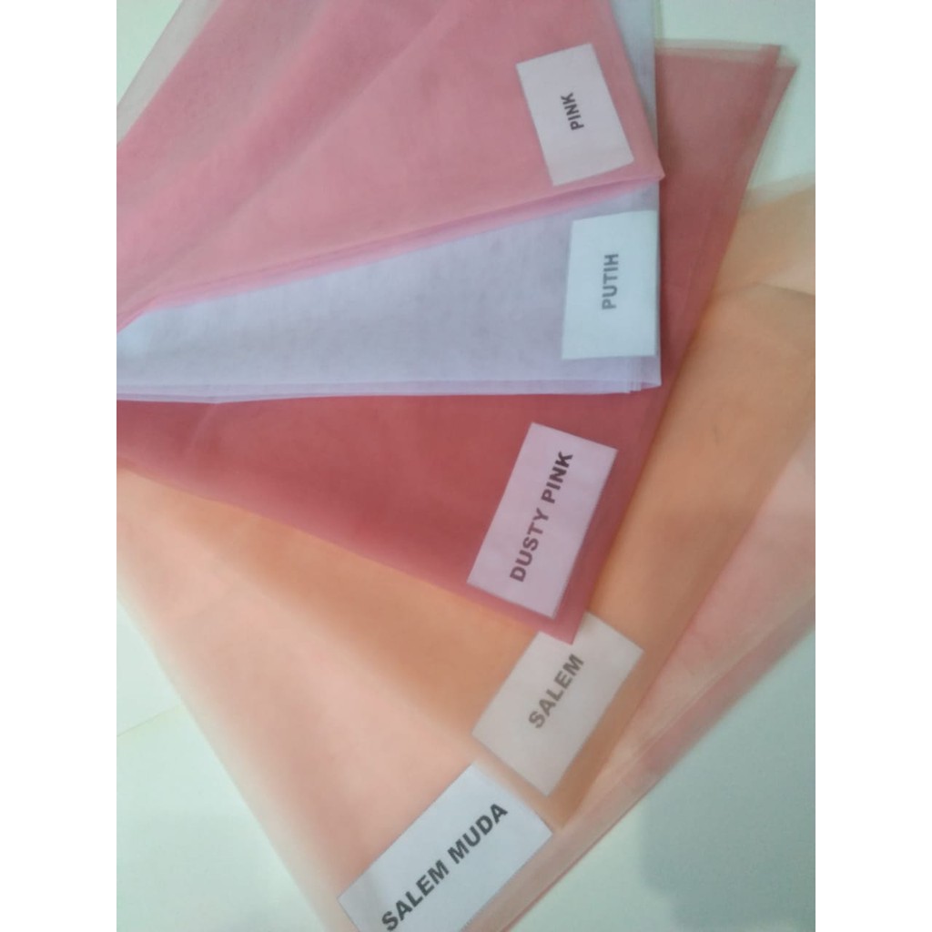 tile polos murah setengah halus / tulle dress