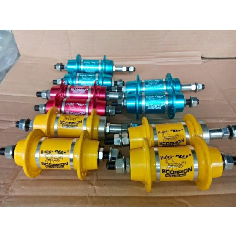 Sepasang Hub Scorpion 36H 7 8 Speed Lubang 36 Hole