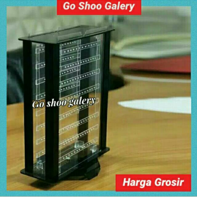 Display Anting Display Akrilik Anting Putar 2 Sisi Real