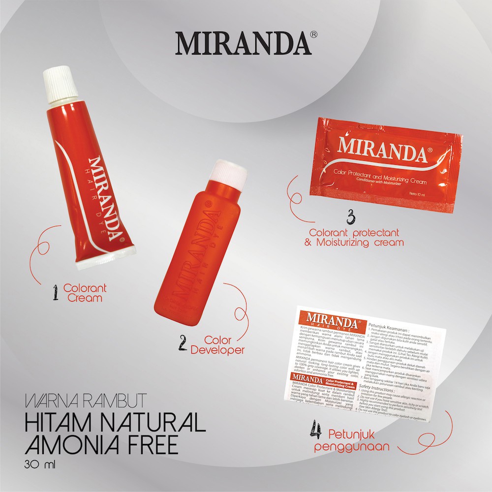 Miranda Hair DYE Semir Rambut Miranda 25ml