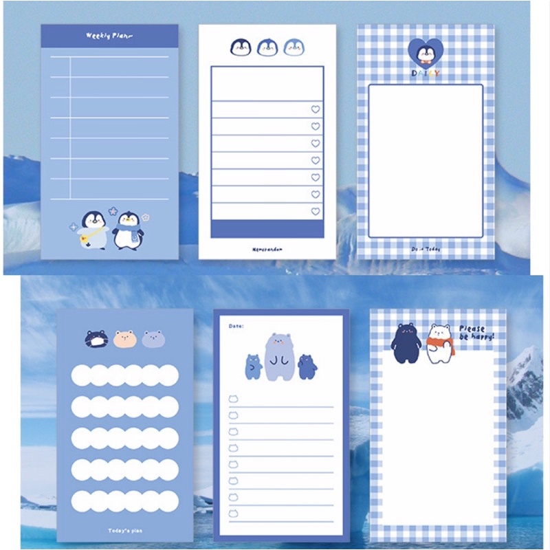 

notepad cute memo kertas catatan pesan kawai pad RB9