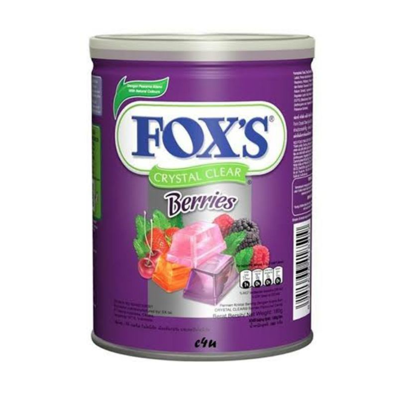 

permen fox berries kaleng