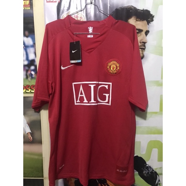 jersey manchester united home 2007 2008 2009