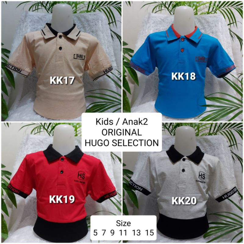 Kaos anak premium HG selection Kids kerah HS