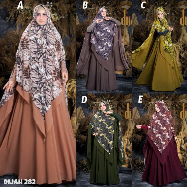 DIJAH 282 BY DIJAH gamis syar'i set khimar