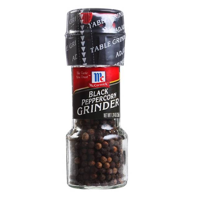 

McCormick Black Peppercorn Grinder 35gr - Lada Hitam (bumbu masak)