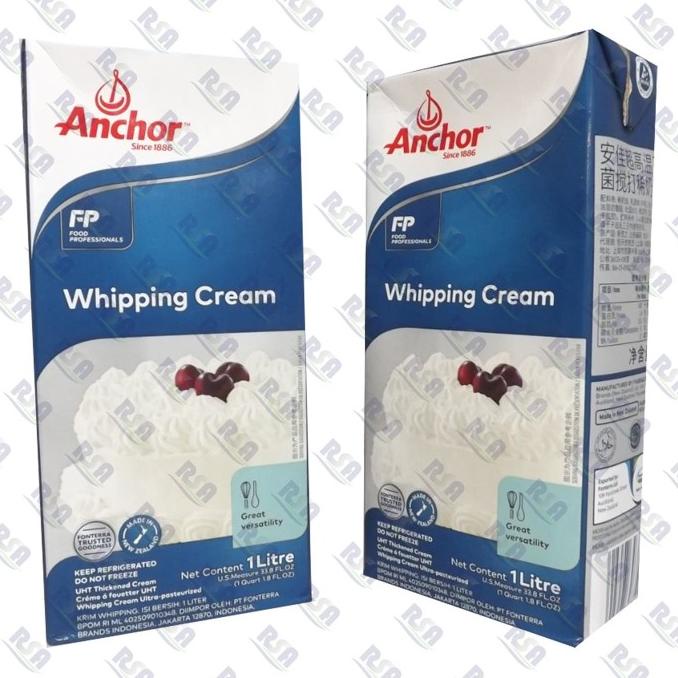 

(BISA COD) Whipping Cream Anchor 1 Liter Import dari New Zealand