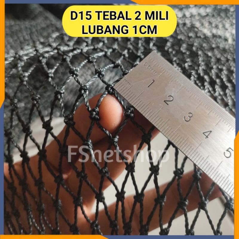 New Jaring PE Tebal Lubang 1cm D15/Jaring Keramba/Jaring Tebal/Jaring Ayam Tebal/Jaring 1 Inch