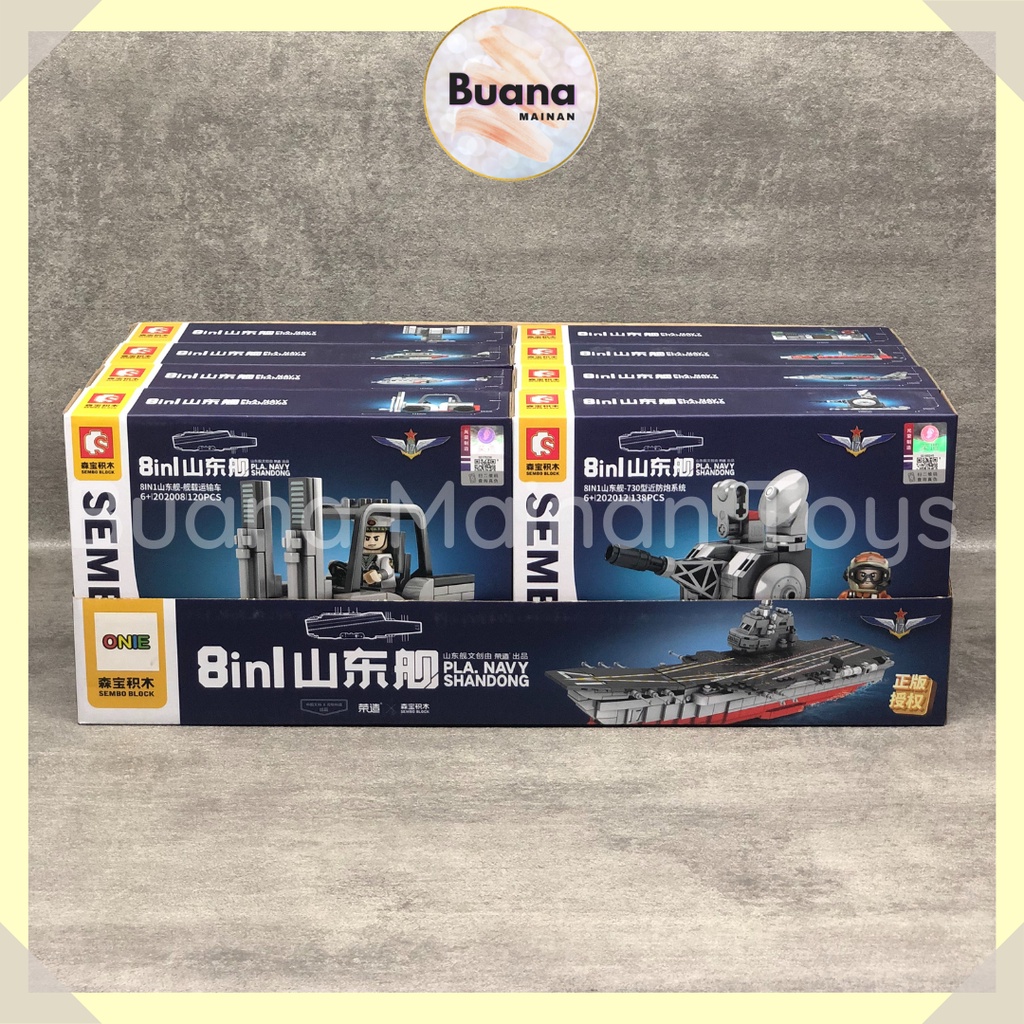 BRICK SEMBO WAR SHIP NAVY SHANDONG MAINAN EDUKASI ANAK COWO CEWE BRICKS KAPAL PERANG LAUT 202005