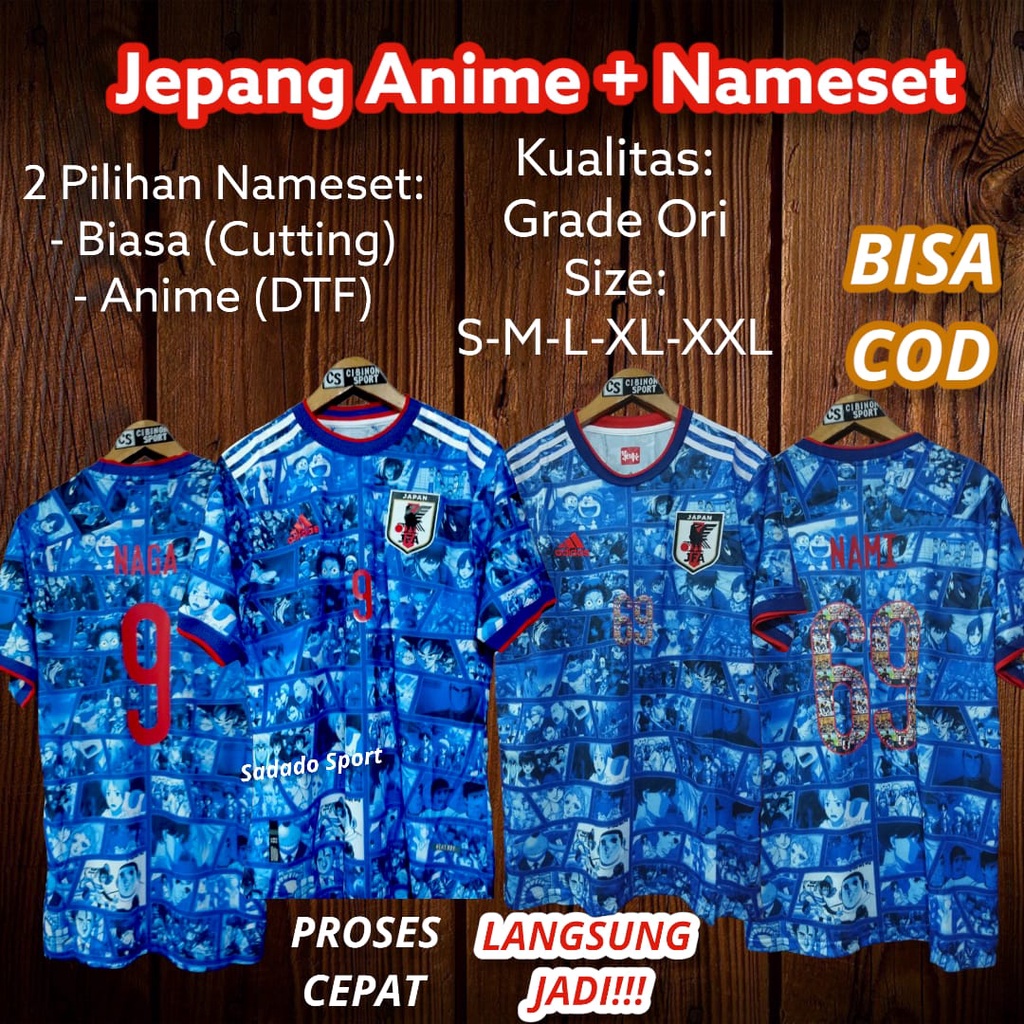 Jersey Jepang Anime Grade Ori