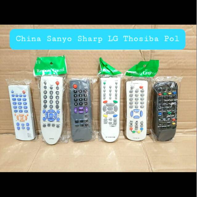 Remote TV tabung / Remot SHARP tabung / Remote SANYO tabung / Remot TV china tabung