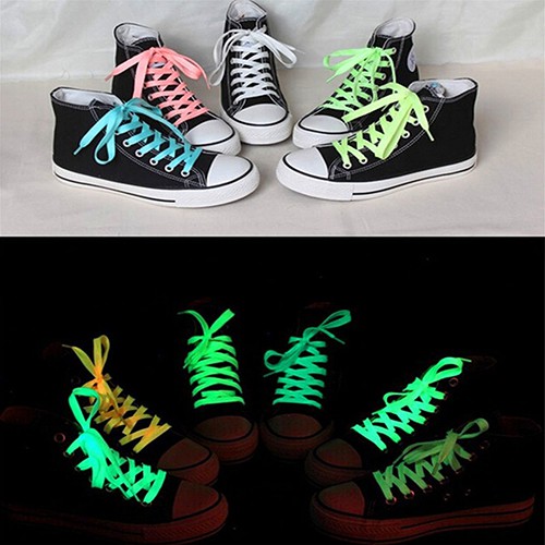 Aksesoris Fashion 1 Pasang Tali Sepatu Polyester Luminous Aksesoris Fashion 1 Pasang Tali Sepatu Polyester Luminous