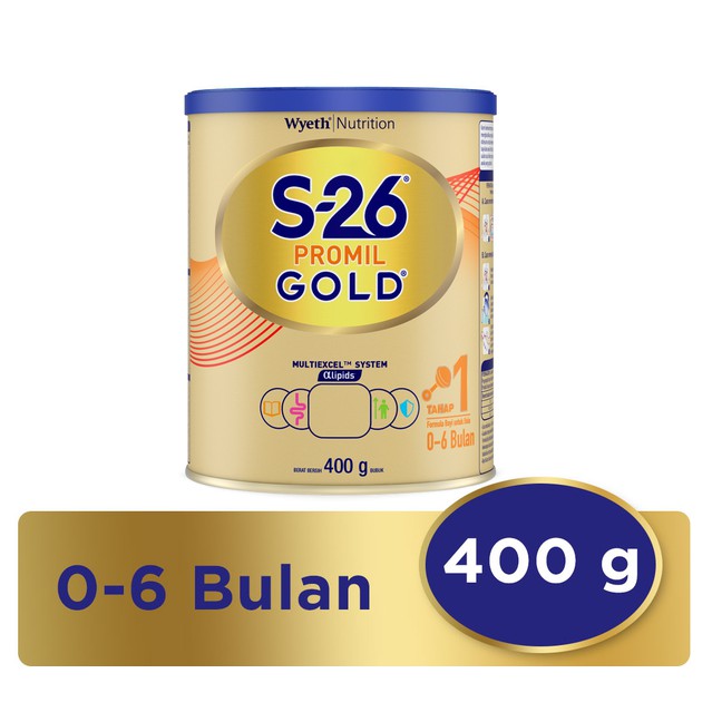 S-26 PROMIL GOLD 1 400g Susu Formula Bayi 0 - 6 Bulan