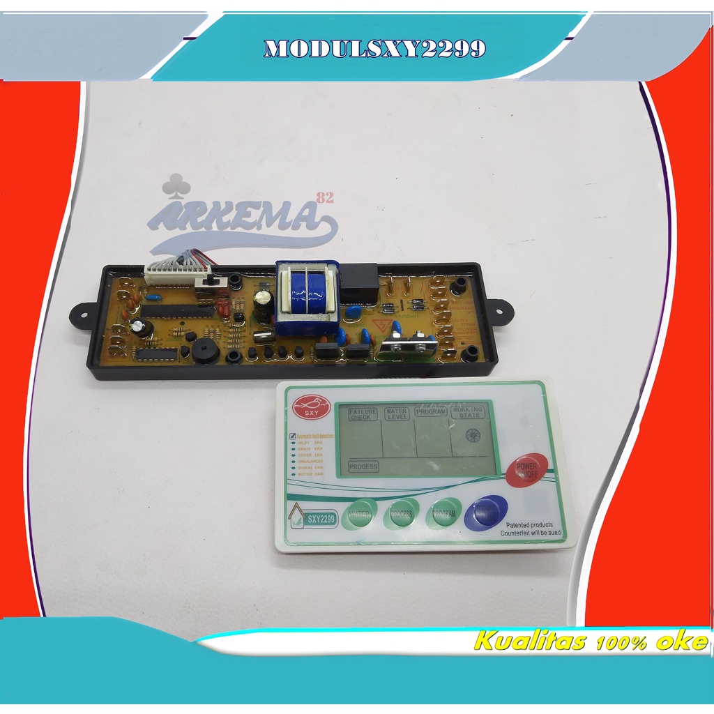 PCB MODUL MESIN CUCI UNIVERSAL SXY 2299 LAYAR DISPLAY | MODUL MULTI MESIN CUCI TOP LOADING 1 TABUNG