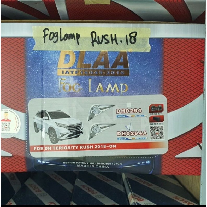 Foglamp Lampu Kabut Mobil All New Rush Terios 2018 DLAA