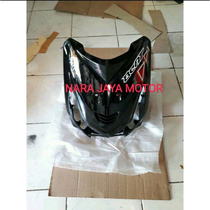 tameng depan beat  karbu hitam
