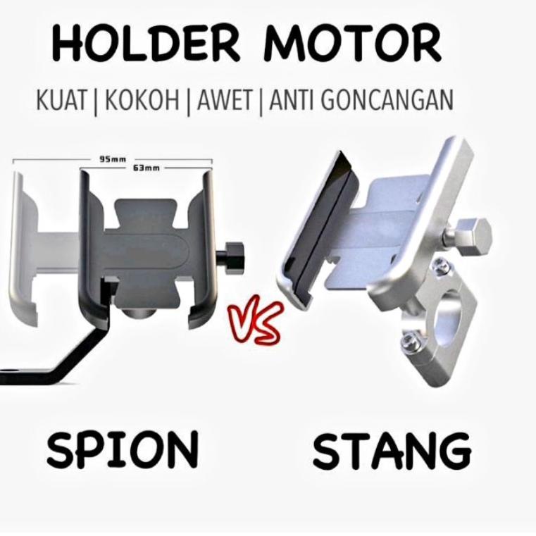 HM11 Holder Motor Stang HM-11 Spion HP Di Motor / HM-12 STANG STAND HP DI MOTOR PHONE HOLDER HM12 V9