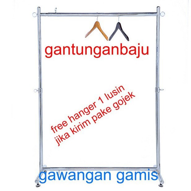 Gawangan gamis , gantungan baju model gawangan untuk baju baju gamis