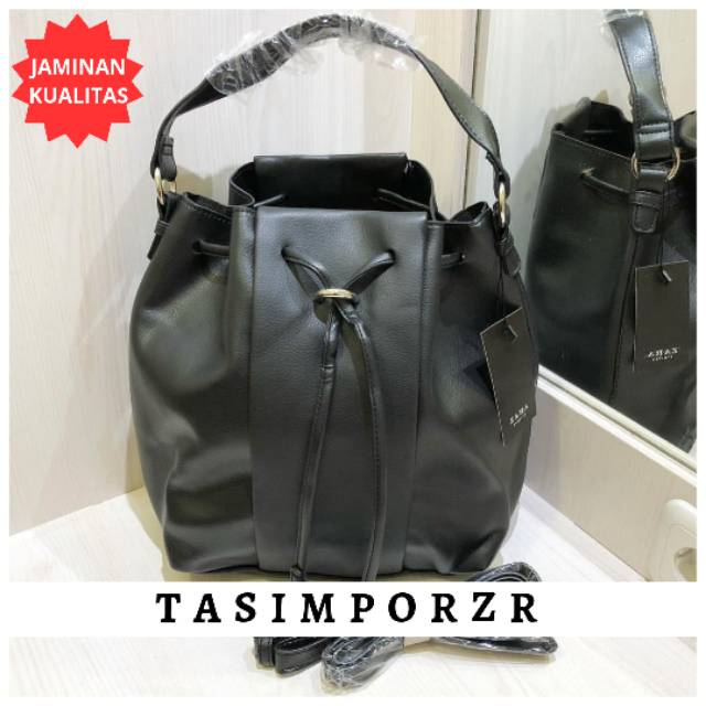 Z- Tas Selempang ZARA Serut ORIGINAL IMPORT/TAS ZARA SERUT RING REALPICTURE WARNA HITAM