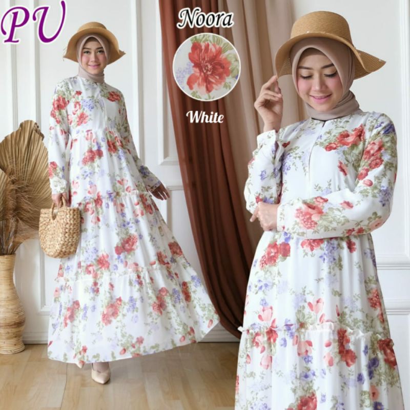 Gamis NOORA gamis homedress flower dress