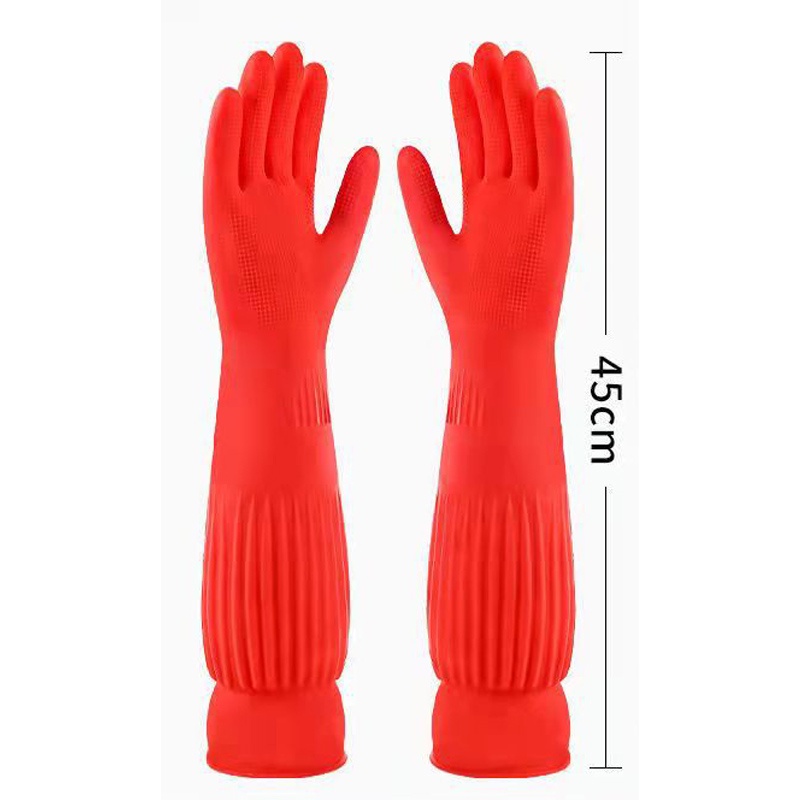 Sarung Tangan Cuci Piring Sarung Tangan Karet Latex Sarung Tangan Cuci Baju 45 CM