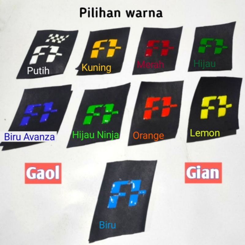 Pewarna ban F1 | Tire Paint