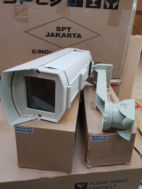 Housing AB + breket siap pakai pelindung cctv/rumah cctv