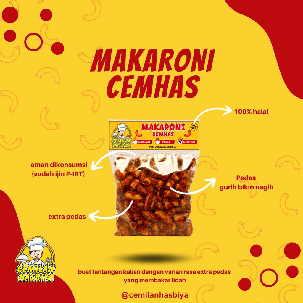 Makaroni cemhas isi 1pcs,varian bantet