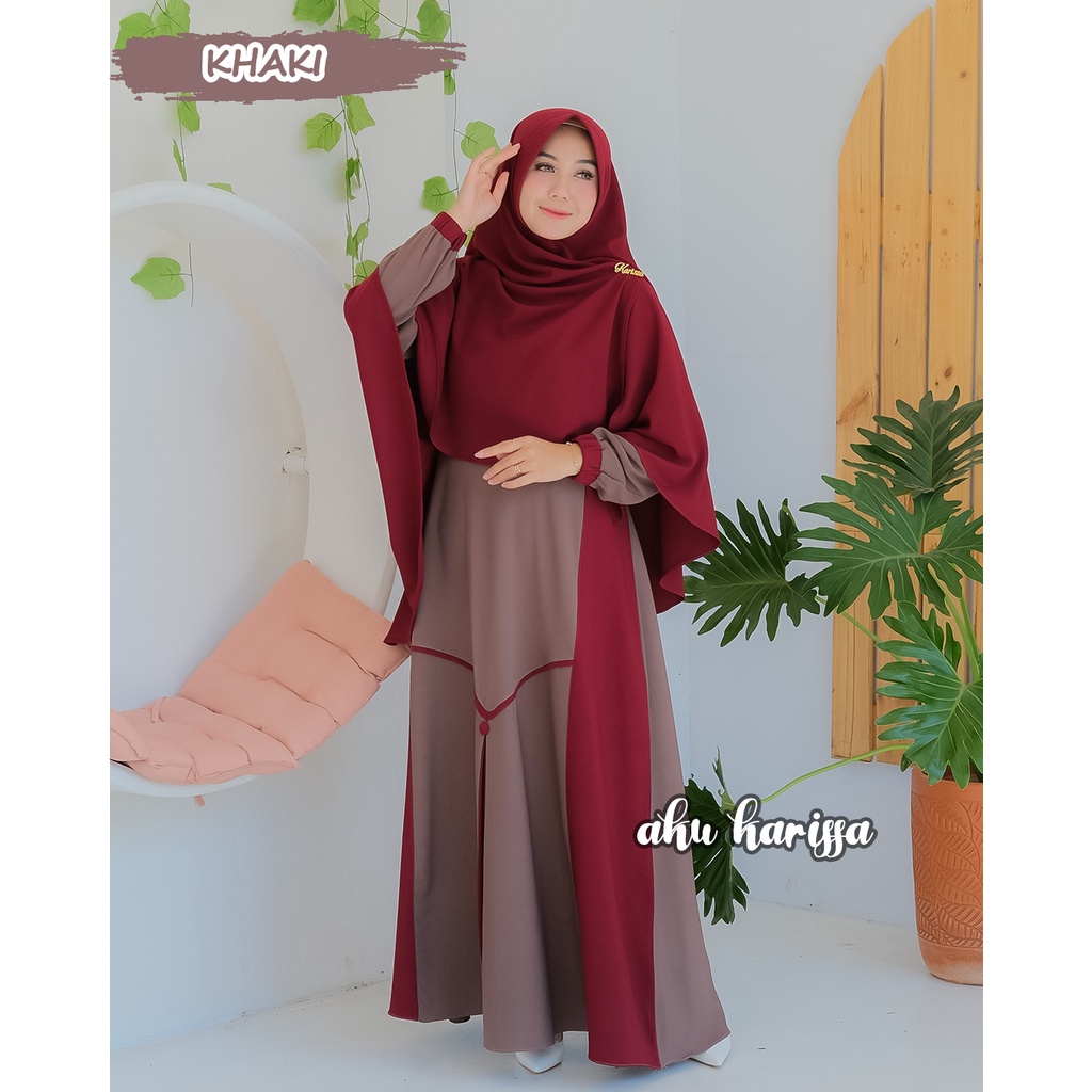 SET MAYZA SYARI ORI AKU KARISSA GAMIS SET HIJAB MAYZA SYARI ORIGINAL AKU KARISSA FASHION MUSLIMAH DR