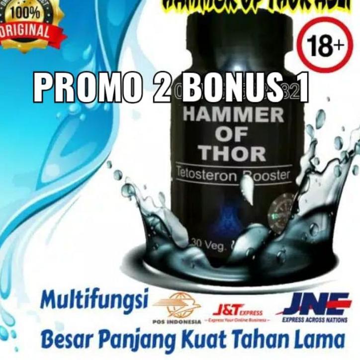 [PRODUK VC7BJ] HAMMER OF THOR ORIGINAL KAPSUL HITAM NEW OBAT STAMINA PRIA AMPUH DID
