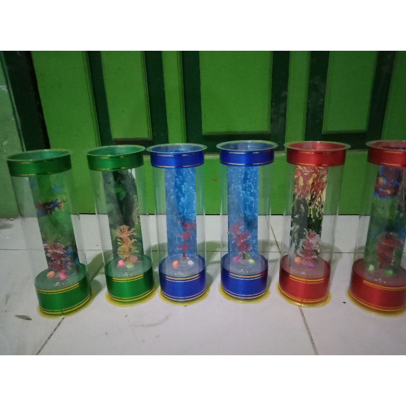 aquarium mini ikan cupang versi warna biasa
