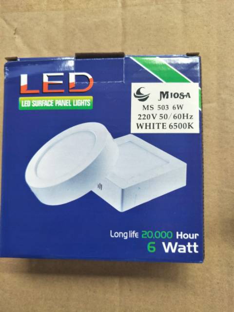 LAMPU DOWNLIGHT PANEL LED 6W OUTBOW PUTIH BULAT