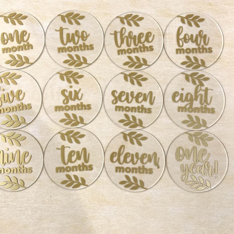 

Ready Stok BABY MILESTONE CARD ACRYLIC PUM MILE STONE AKRILIK PUM DNR