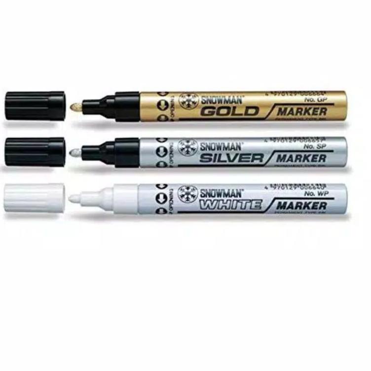 

dnk -27 Snowman Paint Marker/Spidol Putih/Spidol Emas Gold/Spidol Silver/ Besar/murah wlwr -75