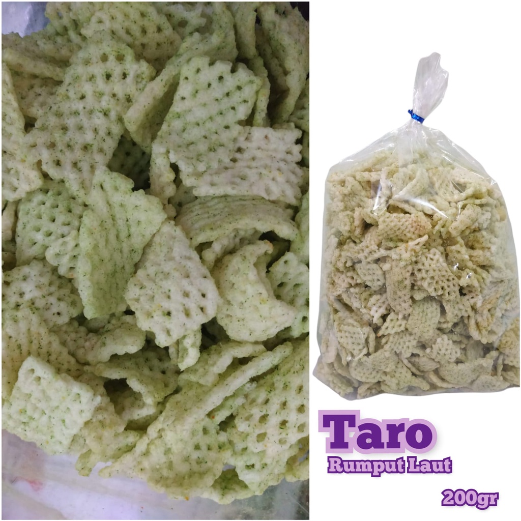 Cemilan Taro Rumput Laut 200gram / Seaweed Taro Snack