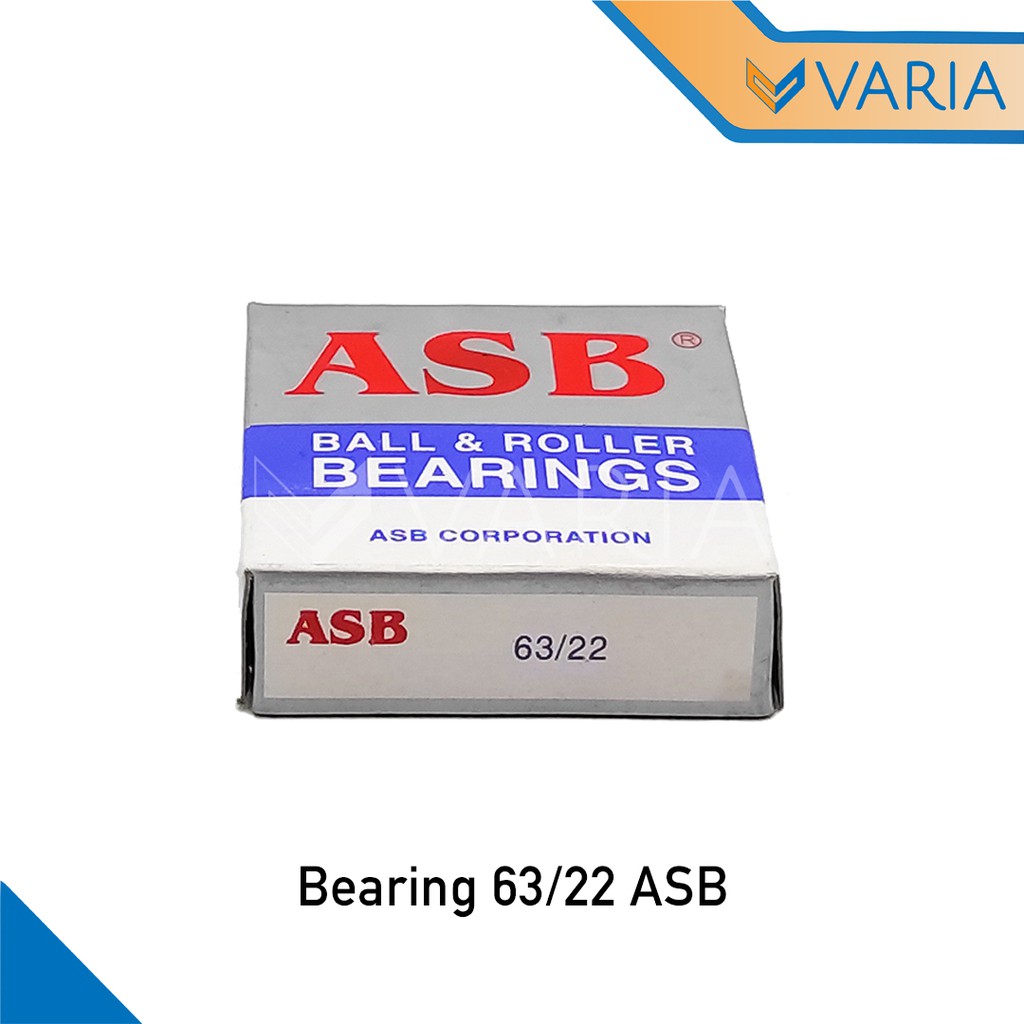 Bearing / Laher 63/22 Polos Tanpa Tutup ASB