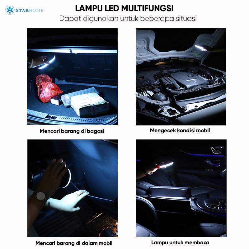 Lampu Baca Mobil 3 Warna StarHome Lampu Plafond Mobil Lampu Lemari Lampu Emergency Mobil Lampu LED