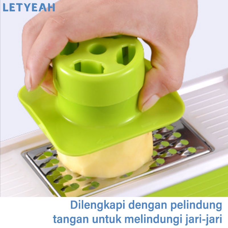 letyeah Parutan serbaguna / parutan sayur manual / alat pemotong sayur / alat pengiris grater dapur