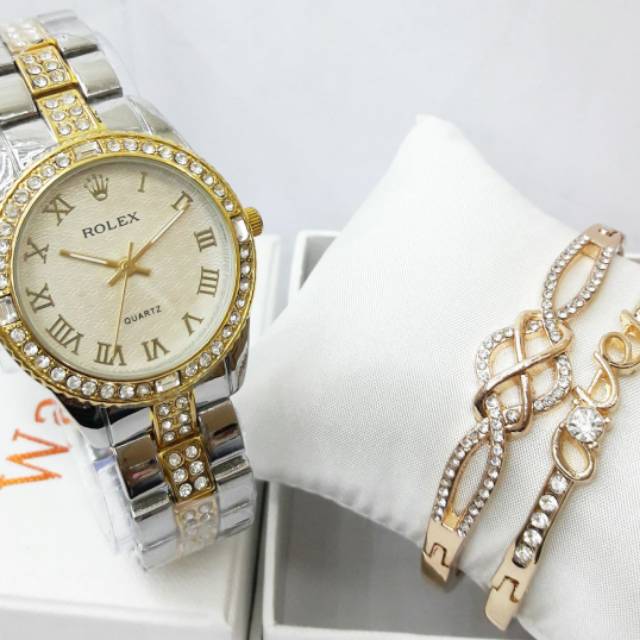 jam tangan wanita rolex set gellang