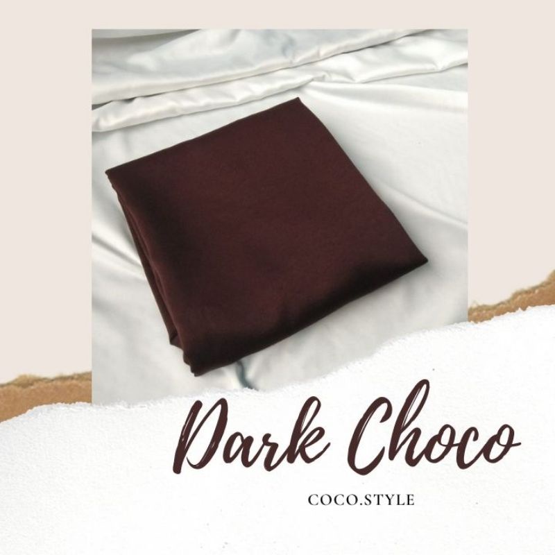 Satin Wrap Skirt | Pareo Skirt | Rok Lilit Satin-Dark Choco