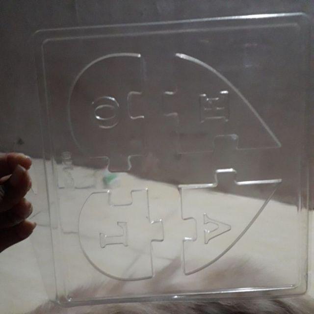 Cetalan Mika Coklat Love Puzzle