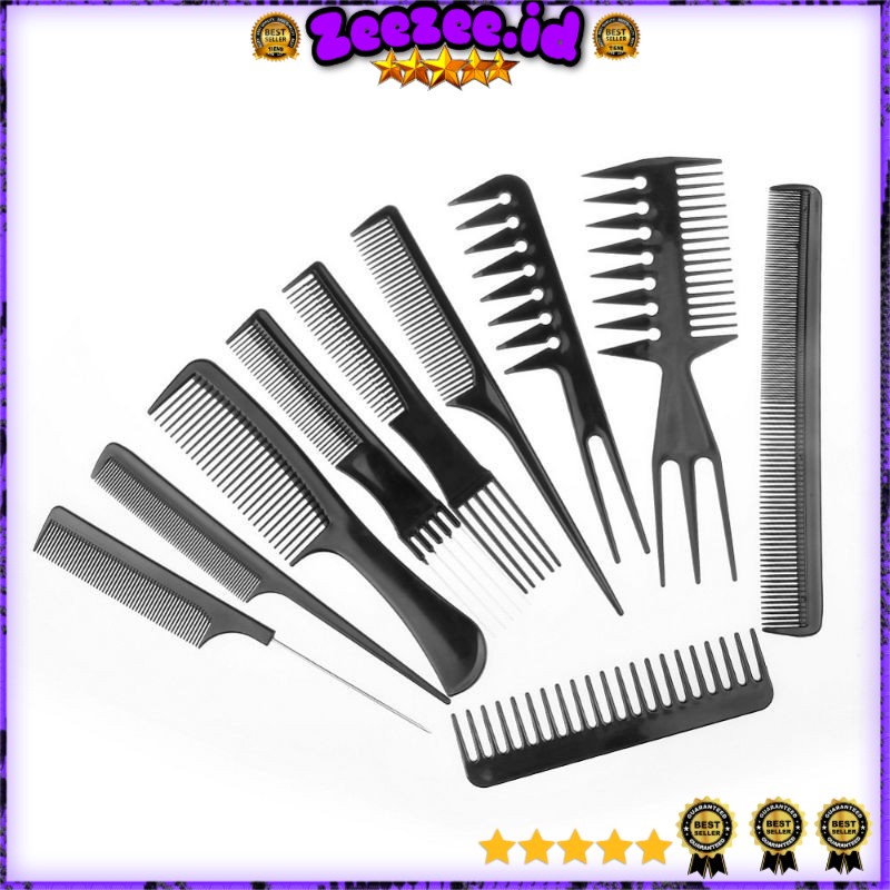 Sisir Rambut/sisir rambut Salon/sisir murah/sisir serbaguna/sisir dewasa/Hair Comb 10 Set - YS-254