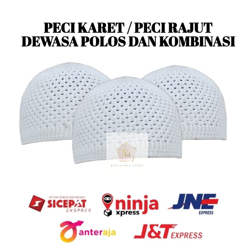 PECI KARET / PECI RAJUT DEWASA POLOS DAN KOMBINASI