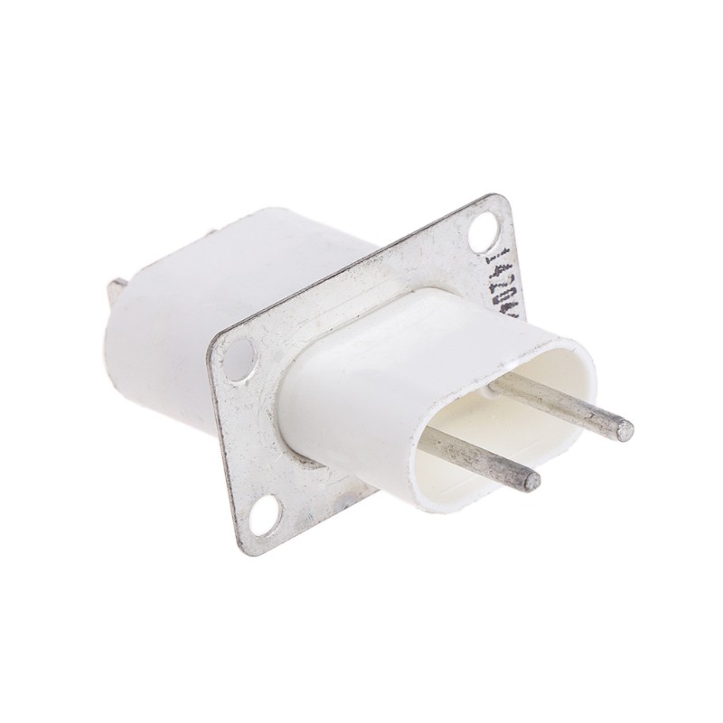 Home Electronic Microwave Oven Magnetron Filament 4 Pin Socket Converter White