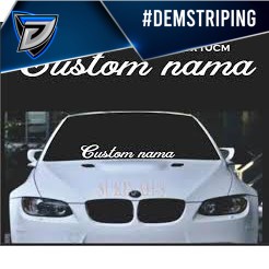 STIKER KACA STICKER CUSTOM STICKER MOBIL STICKER NAMA STIKER CUSTOM NAMA